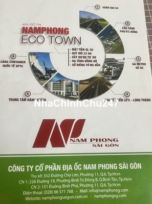 Bán rẻ miếng đất tại Nam Phong Eco Town, Cần Đước, Long An