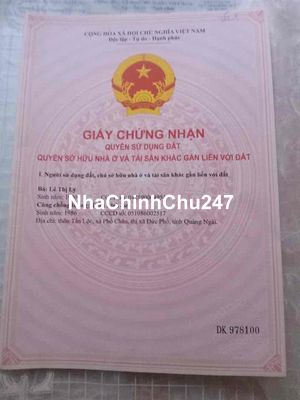 CẦN BÁN GẤP ĐẤT THỔ CƯ CHÍNH CHỦ