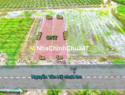 Đất thổ cư mặt nhựa 9m( Nguyễn Văn Mỹ) Đường thông