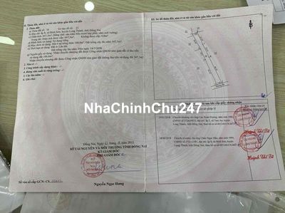 Bán lô đất chính chủ Bình Sơn gần sân bay Long Thành. DT 647,5 m2