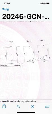 Siêu phẩm Hoàng Diệu, 3 tầng 3 mê ngay đầu kiệt. 58m2. Ngay chợ mới HD