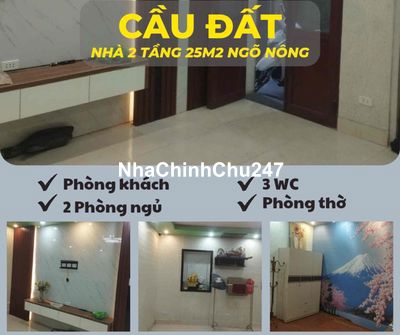 Nhà 2 tầng Cầu Đất, đã có sổ.