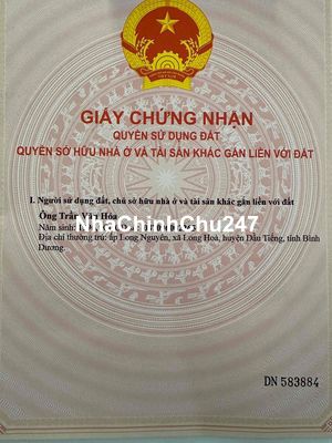 Đất chính chủ từ DT744 đi vào 50m sát đường Hồ Chí Minh