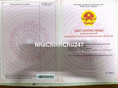 Nhà mặt tiền chính chủ, giá hạt dẻ, khu vực thành phố Tân An