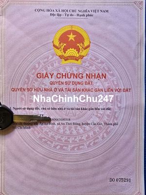 Đất An Thới Đông, Chính Chủ, Sổ đầy đủ, Đầu tư sinh lời cao