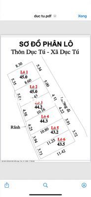 CHÍNH CHỦ BÁN 45M DỤC TÚ, ĐƯỜNG DẪN LÊN CẦU TỨ LIÊN, VINHOMES CỔ LOA