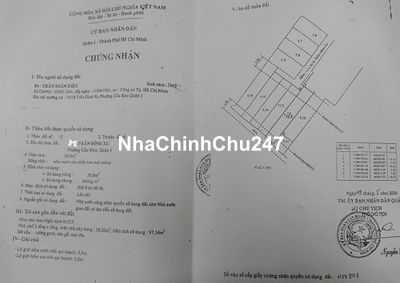 Chủ cần bán gấp bớt ngay 300triệu còn 7tỷ nằm ở đường trần đình xu, Q1