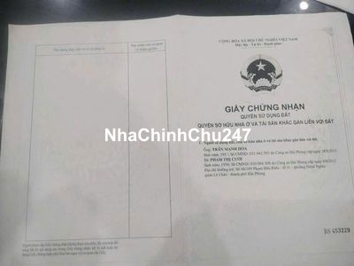 Chuyển nhượng lô đất vuông vắn ô tô đỗ cửa Phạm Hữu Điều, Hải Phòng