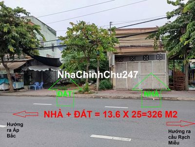 BÁN ĐẤT MT NGUYỄN THỊ THẬP- P10- MỸ THO- THỔ CƯ 326M2 -GIÁ 15 TỶ TL