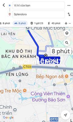 Bán đất dịch vụ An khánh khu splendora. DT 45m, đường 8m kinh doanh