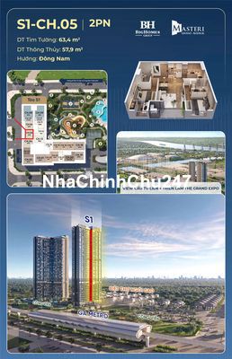 Chính chủ bán căn 2 ngủ tại dự án Vinhomes Cổ Loa, trục 06 tầng trung