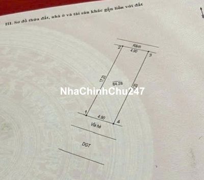 Chính chủ bán mảnh đất tại Đìa Đừng - Thị trấn Phùng - Đan Phượng