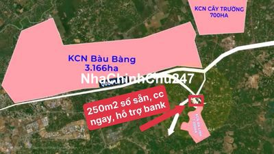 Kẹt tiền bán gấp 250m2 ngay UBND Tân Long, SHR, CC liền, hỗ trợ bank