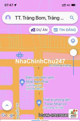 bán đất nền thị trấn trảng bom