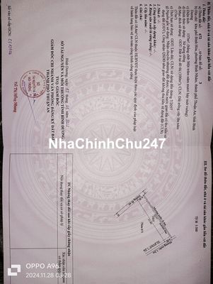 Bán đất chính chủ đường bình nhâm 40