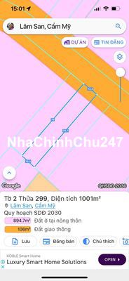 Bán Đất Mặt Tiền 765B ( 13,3X75m ) Xã Lâm San Giá 1 Tỷ 750tr