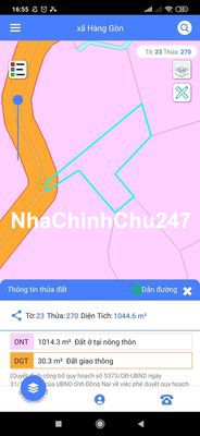 Bán đất quy hoạch thổ cư xã hàng gon tp long khánh