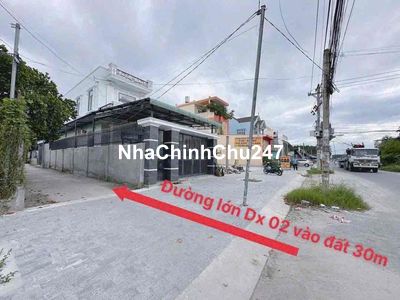 mềm nhất phú mỹ dx02 vào 50m lô đất 5x20 bê tông 5m có chỗ xe quay đau