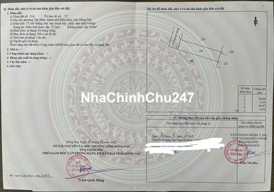 Chính chủ cần bán đất ở trung tâm TP Biên Hòa