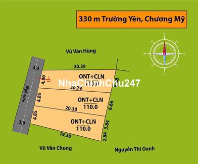 Mình chính chủ cần bán lại mảnh đất 110m2 Trường Yên giá đầu tư