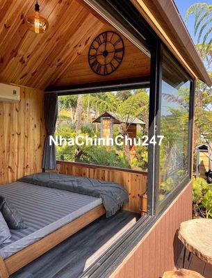 Đất view suối tặng căn nhà gỗ mặt tiền đường Trường Chinh Bảo Lộc.