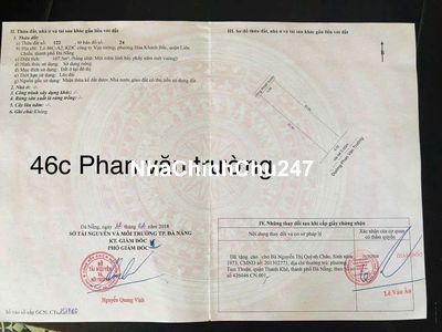 Bán lô đất Phan Văn Trường - thông biển