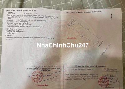 Anh Ngọc Chính Chủ Bán Lô Đất Nam Hòa Xuân B2.41 Hói Kiểng 12 Giá 3 tỷ