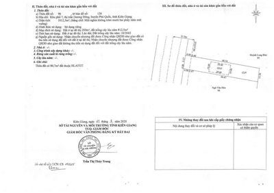 Bán 1.012m2 Mặt Tiền Trần Hưng Đạo.
Có Sẵn 200m2 Thổ cư 
Giá Đầu Tư