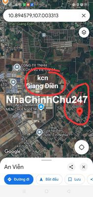 Chính chủ cần tiền bán gấp đất sổ riêng thổ cư sát KCN giang điền