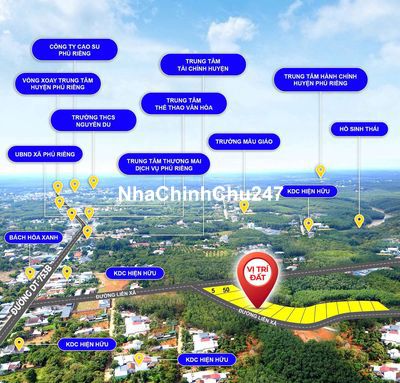 Đất trung Tâm huyện phú riềng - Bình Phước chỉ 500tr