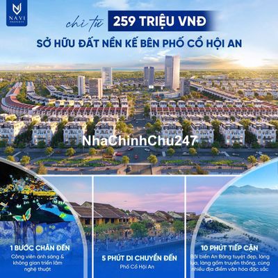 Đất Nền KDT Phố Cổ Hội An từ 13 triệu/m2 - F0 từ chủ đầu tư