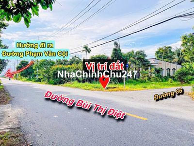 Chủ gửi bán đất Hai Mặt Tiền, DT 182.1m2 (7mx26m), Sổ hồng riêng