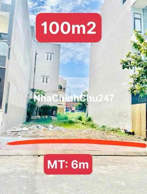 CHỈNH CHỦ CẦN BÁN MẢNH ĐẤT DT 100m2 MT6 2 tỷ 4