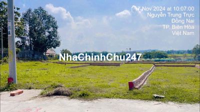 Đất sổ hồng 82m2 thổ cư đường Nguyễn Trung Trực, TP Biên Hòa