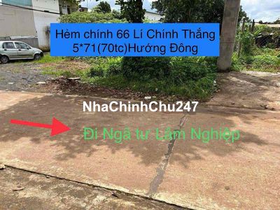 đất thổ cư 70m2 (5*75m) đối diện số nhà 66/31 lý chính thắng