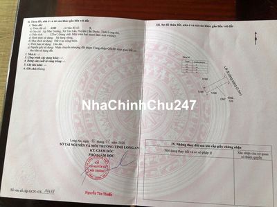 Chính chủ gửi bán nền 125mv thuộc xã Tân Lân Cần Đước Long An