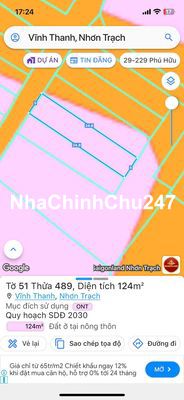 Bán đất thổ cư đường Hùng Vương, cao tốc Bến Lức Long An, Vĩnh Thanh