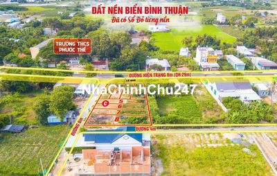 Cần bán gấp 2 lô đất ngay KDC Phước Thể, Tuy Phong, Bình Thuận