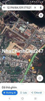 Lô đất thuộc khu làng đại học, sau trường chuyên Lê Quý Đôn, Nha Trang