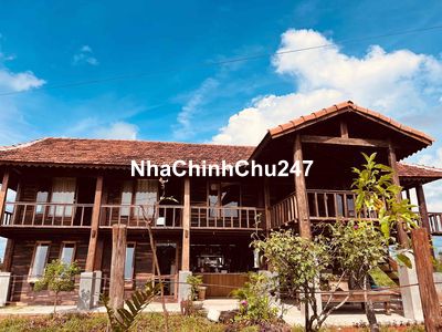 Chính chủ bán căn nhà vườn gỗ đẹp mới cất