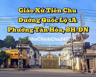 Bán nhà Giáo Xứ Tiên Chu mặt tiền chợ Tân Hòa sổ hồng riêng đất sạch