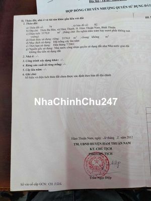 Chính chủ cần bán đất gần đường nhánh cao tốc Dầu  Dây  Phan thiết