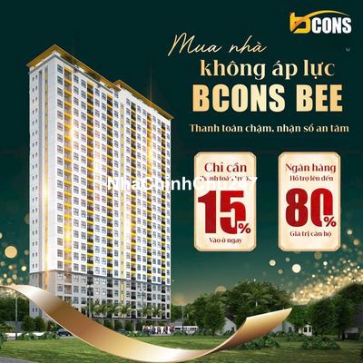 Căn hộ Bcons chỉ 550tr vào ở ngay - 3 tháng TT Đợt 2. Giá CĐT