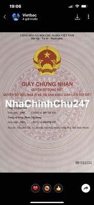 Bán đất chính chủ cần tiền bán nhanh