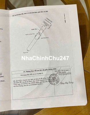 Chủ cần tiền xã lô nhựa dx 75 đinh hòa quá rẽ 234. Tc80 giá 2ty099