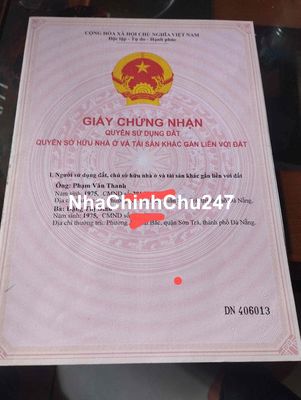 Đất chính chủ đã có sổ , 108m2 , mặt tiền , gần Cao đẳng nghề Đà Nẵng