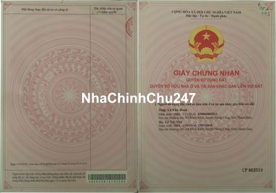 Đất chính chủ TĐC số 1 Hoà Ninh