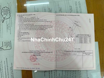 LÔ ĐẤT MẶT TIỀN VỊ TRÍ ĐẸP CHÍNH CHỦ TẠI BÌNH PHƯỚC