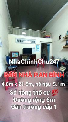 BÁN RẺ NHÀ ĐẤT AN BÌNH, SỔ HỒNG THỔ CƯ ĐƯỜNG NHỰA RỘNG 6m THÔNG THOÁNG