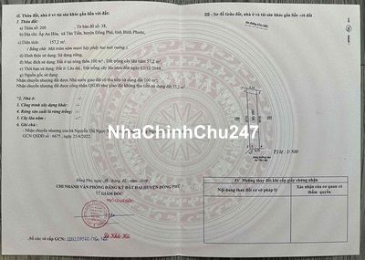 ĐẤT NỀN BÌNH PHƯỚC- CHÍNH CHỦ ĐÃ CÓ SỔ THƯƠNG LƯỢNG THOẢ MÁI